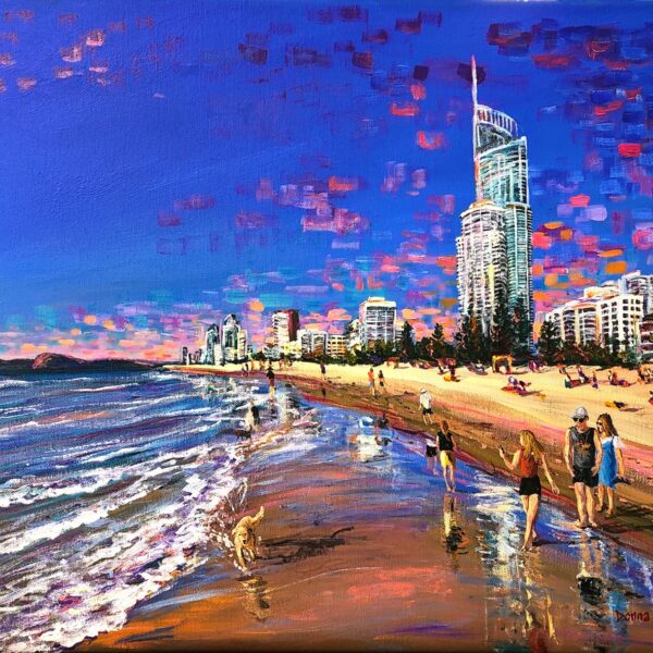 Gold Coast beach walk square